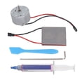 thumbnail image 2 of Fireplace Fan Motor, Stove Fan Electric Motor Power Generation Sheet ABS Silicone Aluminum Alloy Stable  For Replacement, 2 of 8