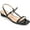 Black, variant on Journee Womens Zaidda Sling Back Flat Sandals