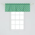 thumbnail image 2 of Ambesonne Yellow and Blue Window Valance, Nostalgic Dots, 54" X 18", Teal Yellow, 2 of 3