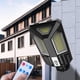 thumbnail image 4 of Foco Solar De Seguridad Con Sensor De Movimiento Para Exteriores, Alimentado Por Energía Solar, Resistente Al Agua IP65, 3 Modos De Iluminación, Control Remoto, Ideal Para Jardín, Valla, 4 of 9
