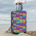 thumbnail image 7 of Pofeuu Cassette Tapes Print Luggage Suitcase Cover Protector Luggage Washable Covers Aesthetic for 18/24/28/32 inch Luggage（No luggage included）-Small, 7 of 7