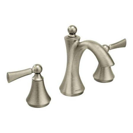 Moen Wynford Brushed Nickel Two-Handle Bathroom Faucet