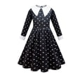 thumbnail image 1 of Disfraz de Halloween Wednesday Addams para niña, Vestidos para niña, Vestidos de fiesta de malla, disfraces de carnaval, trajes para niño de 110cm Gao Jinjia LED, 1 of 2