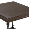 thumbnail image 4 of Covington Rectangle End Table Brown Pine with Black Metal Frame, 4 of 4
