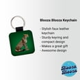 thumbnail image 2 of Cheetah Sitting Profile Big Cat Faux Leather Square Keychain, 2 of 7