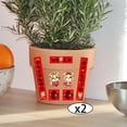 thumbnail image 4 of Decoración de año de nuevo chino 2022, coplas chinas Chunlian Fu Adorno de personaje de ventana de puerta de año para el día de Navid Tigres Macarena Pegatina Pareados Fu, 4 of 8