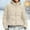 Beige, variant on FDGIU Winter Women's Long Lightweight Puffer Jacket, Hooded Warm Insulated Long Sleeve Coat for Everyday