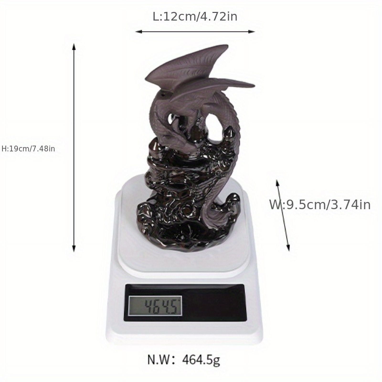 1pc Dragon Ceramic Waterfall Incense Holder - Add A Magical Touch To Your Home Decor! Zen Meditation Decor (Without Incense)
