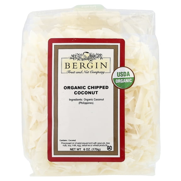 Bergin Fruit and Nut Company Organic Chipped Coconut, 6 oz (170 g)