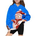 thumbnail image 3 of Fesfesfes Girls Sweatshirts Christmas Long Sleeve Shirt Pattern Printed Hoodie Round Neck Long Top For Boys And Girls Aged Hooded Sweatshirt, 3 of 4