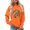 Orange [Womens Halloween Sweatshirts] [WenDA6070215], variant on WEIWEN Halloween Sweatshirt for Women Oversized Fashion Clothing Funny Skeleton Pumpkin Printed Long Sleeve Crewneck Fall Sweaters for Women Going Out Tops Black, S