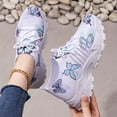 thumbnail image 4 of Willtoo Women's Breathable Hollow Mesh Orthopedic Walking Shoes Flower Pattern Sneakers Colorful Tennis Shoes Comfort for All-Day Wear Sports Sandals, 4 of 7