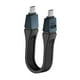 thumbnail image 2 of Cable USB C de 240 W, conexión USB tipo C, 80 Gbps, cable USB C a USB C, cable de carga Negro, 2 of 9