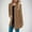 Khaki, variant on Crunowin Women Cardigan, Solid Color Loose Fit Long Sleeve Fashion Outwear Coat Army Green L