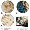 thumbnail image 3 of Designart "Liquid Ink VORTEXscape II" Abstract Spirals Metal Wall Art, 3 of 5