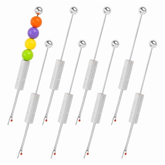 8 Pack Beadable Thread Cutter Seam Rippers for Sewing Metal Embroidery Removal Tool Beaded Tag Remover for Clothes DIY