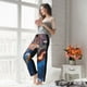 thumbnail image 5 of Fotbe Night Sky Turtle Pantalones de Pijama para Mujer, Pantalones de Dormir, Pantalones Pj con Cordón y Bolsillos-3X-Large, 5 of 6