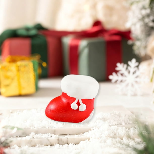 Mini Christmas Figurines - Christmas Tree Bells Christmas Stockings Gifts Etc. - Resin Decorations For Christmas Tree Garden Snowballs And Party