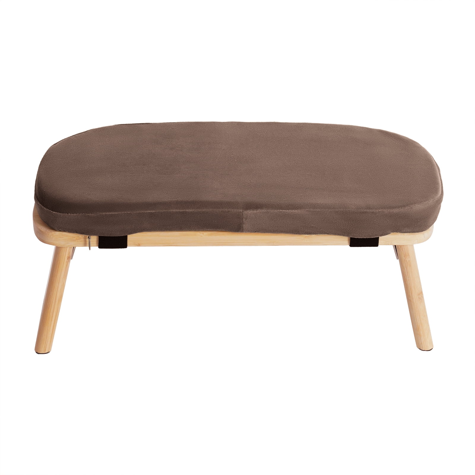 LiHUiee 17.3*7.5*8.3in Foldable Bamboo Meditation Bench, Meditation Stool-Prayer Kneeler Chair for Yoga