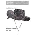 thumbnail image 3 of DLAPL Wide Brim Waterproof Sun Hat for Men Women Packable Fishing Bucket Hat for Hiking Gardening (Camo Black), 3 of 5