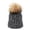 Dark Gray, variant on HJYCHN Winter Hats for Women Solid Color Knit Beanie with Pompom Warm Unisex Hat for Adults and Kids Soft Cozy for Everyday Womens Hat Red One Size