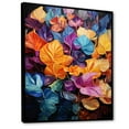 thumbnail image 2 of Designart "Leaves Of Luminous Colors" Leaves Floater Framed Canvas Art Print, 2 of 5