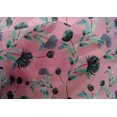 thumbnail image 4 of oneOone Cotton Silk Light Pink Fabric Flower & Leaves Watercolor Sewing Material Print Fabric By The Yard 42 Inch Wide, 4 of 4