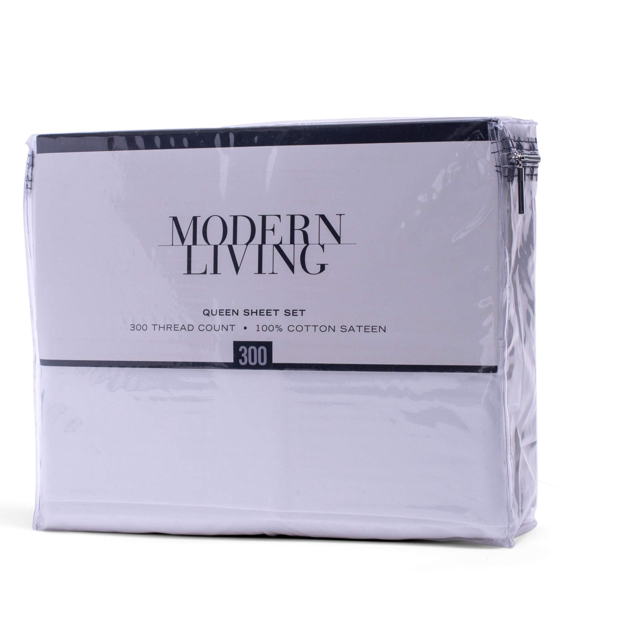300 Thread Count Full True White Sheet Set