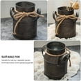 thumbnail image 3 of Myenne 2pcs Shabby Chic Flower Vase Rustic Can Galvanized Flower Bucket Metal Jug Pitcher with Handle Vintage Farmhouse Planter Centerpiece, 3 of 11