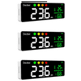thumbnail image 2 of 3X DM1306D Digital Decibel Sound Meter Smart Wall Mounted Noise Detector 30-130DB Temperature and Humidity Monitor,3 x Decibel Meter,Black&White, 2 of 6