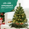 thumbnail image 3 of Bringstar Pre-lit Artificial Mini Christmas Tree, 2ft Tabletop Christmas Tree with 50 LED Lights, 3 of 9