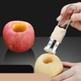 thumbnail image 4 of 304 Stainless Steel Fruit and Vegetable Core Remover, Multifunctional Kitchen Core Remover Tool, Efficient Core Removal for Apples and Cucumbers, Ergonomic Handle, Space-Saving Kitchen Gadget, 4 of 7
