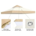 thumbnail image 3 of Yescom 8x8Ft 2-Tier Gazebo Top Replacement UV30+ for 2 Tier Outdoor Patio Canopy Cover Party Backyard Garden Sand+Ivory, 3 of 9
