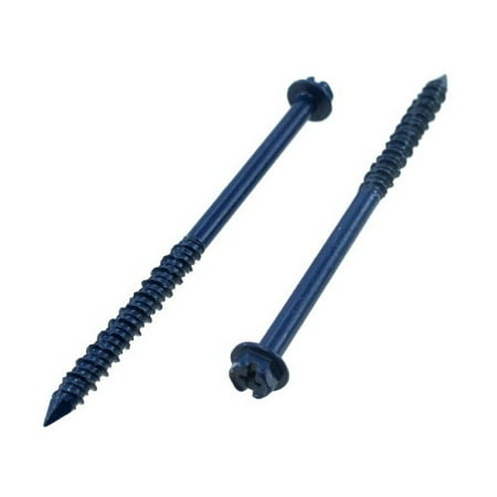 

1/4 X 1-1/4 Hex Head Slotted Concrete Screws (Pack of 12)
