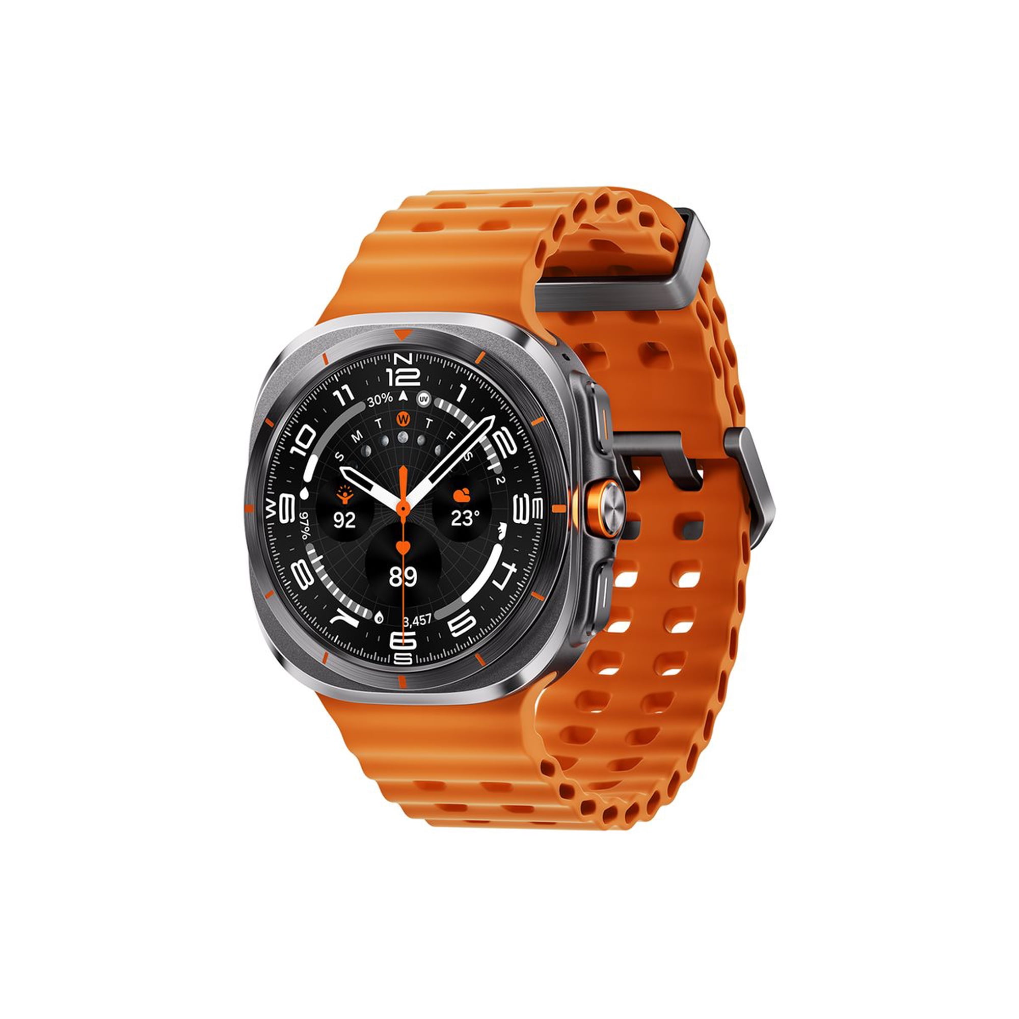 SAMSUNG Galaxy Watch Ultra 47mm LTE AI Smartwatch w/Energy Score, Wellness Tips, Heart Rate Tracking, Sleep Monitor, Fitness Tracker, GPS, 2024,Titanium Gray (Canadian Version and Warranty)