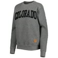 thumbnail image 2 of Women's Pressbox Heather Charcoal Colorado Buffaloes Moose Quilted Pullover Sweatshirt, 2 of 4