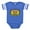 Royal Blue, variant on CafePress - Mardi Gras_Mino - Cute Infant Baby Football Bodysuit
