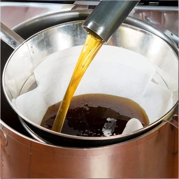 100 Filters - Commercial Deep Fryer Oil Filter Paper Cones with 10 Inch Chrome-Plated Steel Filter Holder Stand