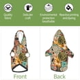 thumbnail image 6 of Bingfone Watercolor Flower Dog Clothes Hoodie, Pet Winter Coat,Puppy Sweatshirts For Small Dogs Boy Girl,Suitable For All Breeds-Small, 6 of 9