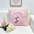 thumbnail image 1 of 1Pcs Valentine's Day Decorative Cover Heart Shaped Cushion For Home Sofa Bedroom, 1 of 5