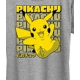 thumbnail image 3 of Pokémon - Pikachu Stack Katakana - Women's Short Sleeve Graphic T-Shirt, 3 of 5