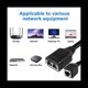 thumbnail image 3 of Cable Adaptador Hembra 1 A 2 Red Compartidor de Red de Cien Megabits RJ45 Divisor de Red Multifuncional 1 A 2, 3 of 5