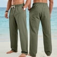 thumbnail image 2 of Akiihool Men Baggy Cargo Pants Men's Drawstring Pants Casual Winter Loose Trousers AG,XXL, 2 of 8