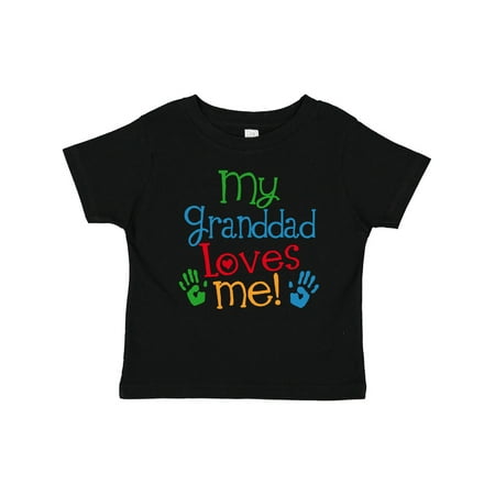 

Inktastic My Granddad Loves Me Gift Baby Boy or Baby Girl T-Shirt