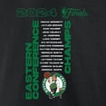 thumbnail image 5 of Men's Fanatics Black Boston Celtics 2024 Eastern Conference Champions Jump Ball Roster T-Shirt, 5 of 5