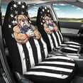 thumbnail image 3 of Car Seat Covers Thin Breathable Elastic Fabric Seat Cover 2 Pieces High Back Bucket, Cool Car Accessories for All-Season Use Complete Seat Protection and Easy Installation, 3 of 8