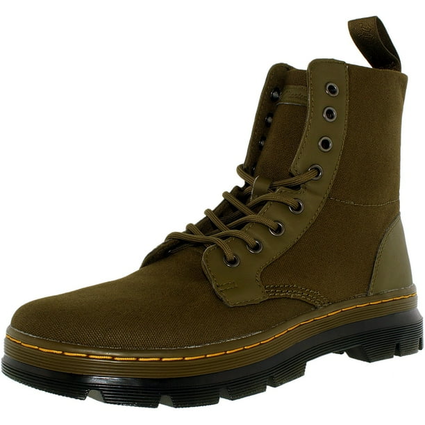 green canvas doc martens