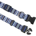 thumbnail image 4 of Collar para perro, diseño moderno con hebilla de liberación rápida, estilo bohemio, floral, geométrico, tribal, collar clásico, para perros pequeños, medianos y grandes (azul bohemio, S), 4 of 5