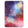 thumbnail image 6 of Case for Apple iPad 10th Generation 10.9 Inch Case 2022, PU Leather Thin Slim Lightweight Trifold Shell Corner Protection Smart Folio Cover with Auto Sleep/Wake and Support Pencil Holder, Galaxy, 6 of 10