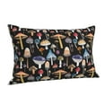 thumbnail image 2 of Kll Mushrooms And Autumn Leaves Pillow Covers Envelope Closure,Super Soft And Cozy Fuzzy Fleece Pillow Case Cover 20"X30", 2 of 9